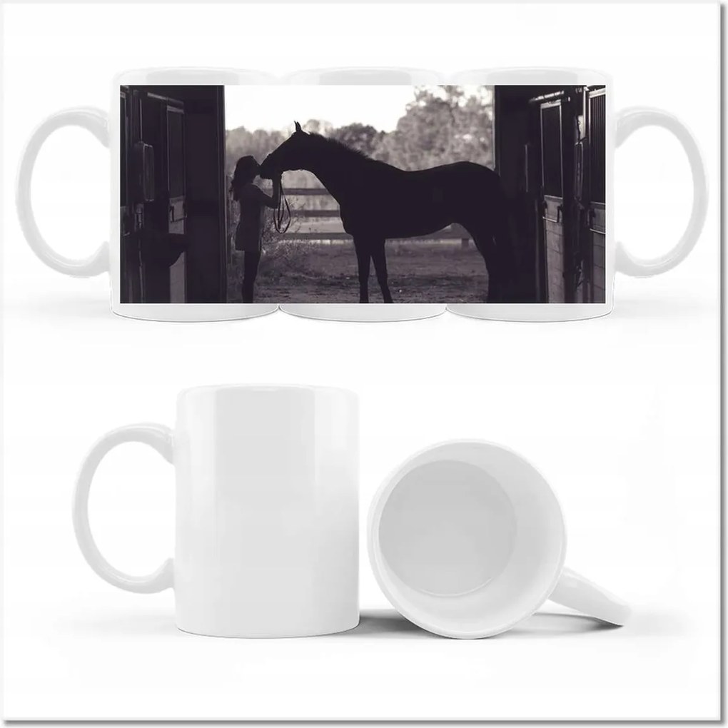 Fényképes bögre Ló Lovak Lovaglás
