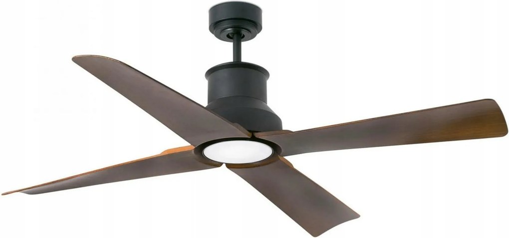 Faro Winche M Led mennyezeti ventilátor barna, DC motor, IP44, Led, 6 sebességes
