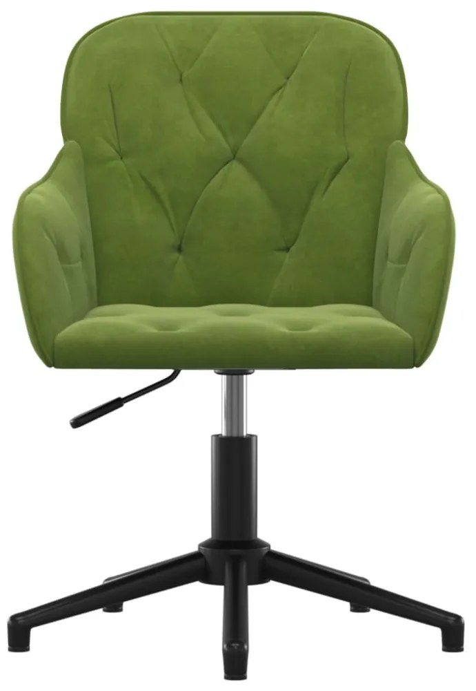 2 db világoszöld bársony forgó étkezőszék