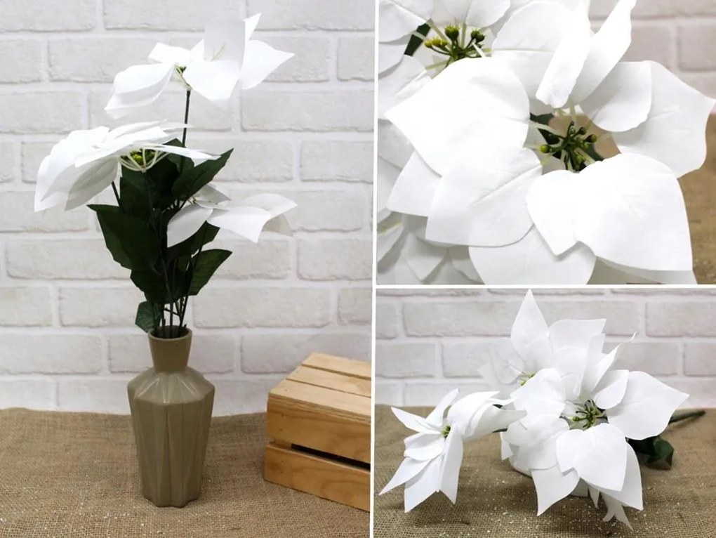 Mesterséges mikulásvirág csokor