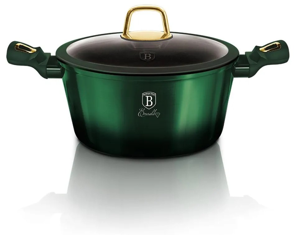 BerlingerHaus BerlingerHaus - Lábas titán felülettel + fedél 20 cm zöld BH0128