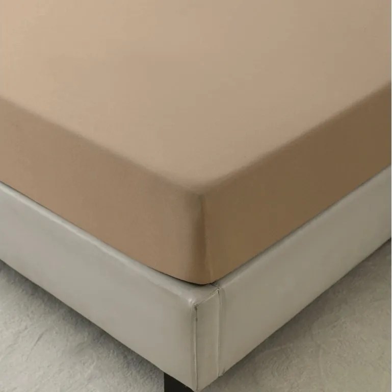 Mikroszálas lepedő MICROVELLE bézs 90x200 cm