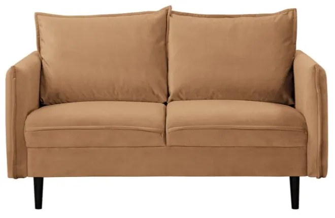 Barna bársony kanapé 138 cm Juli – Ropez