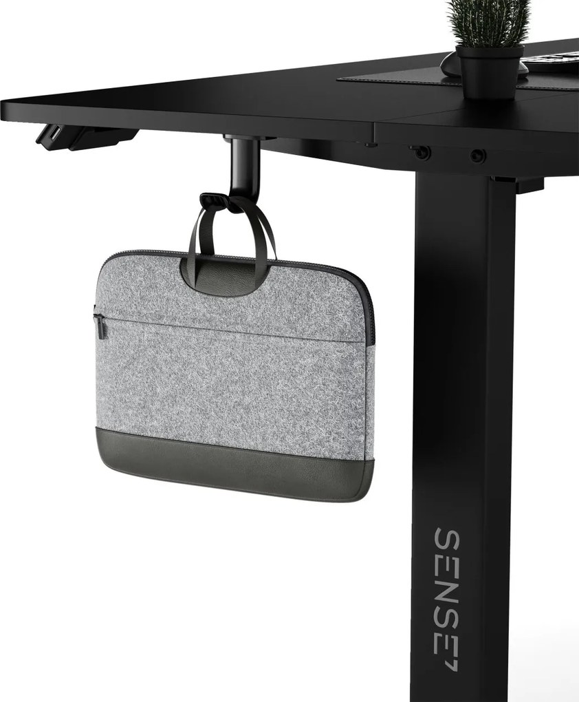 Állítható magasságú elektromos íróasztal Nojo 140x70 cm fekete