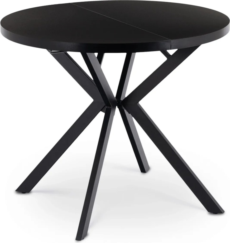 Stół LUGO Rozkładany 90-190 cm Czarny