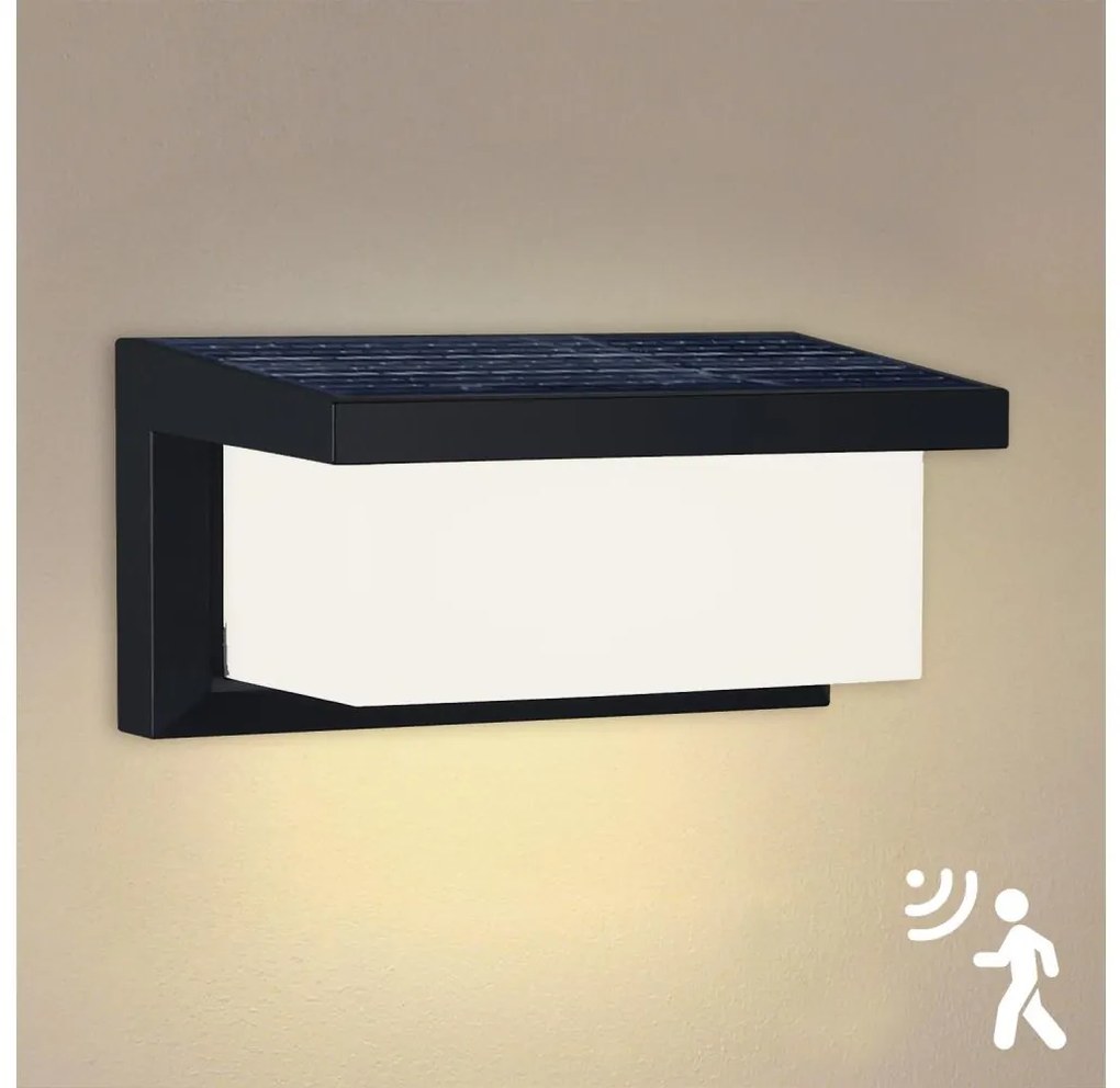 Brilagi - LED Napelemes érzékelős fali lámpa BRICKY LED/5W/6V IP65