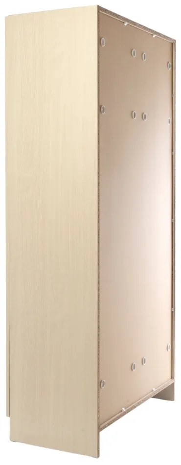 Visio fa szekrény, 90 x 45 x 185 cm, hengerzár, juhar