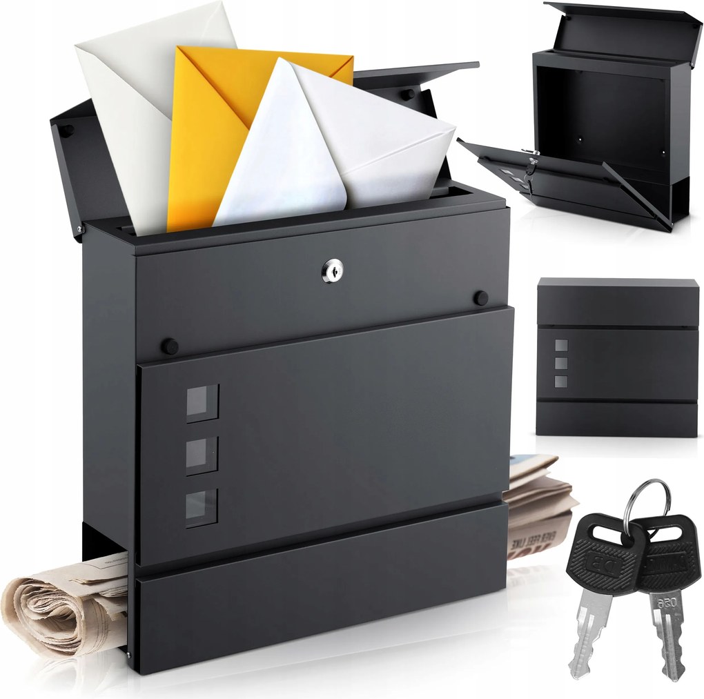 Humberg HM-863 Postaláda 37×37×10,5 cm, antracit