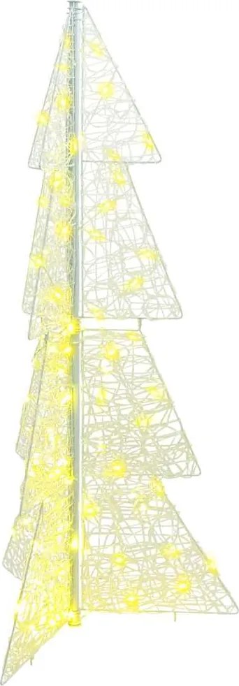 vidaXL Karácsonyfa 100 LED-del Meleg fehér 120 cm Akril