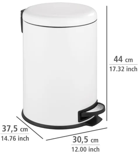 WENKO 22708100 - LEMAN kosár 30,5x44 cm fehér/fekete