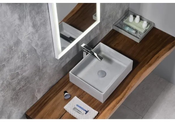 Sapho - Ráültethető mosdó FORMIGO 47,5x36,5 cm beton/szürke