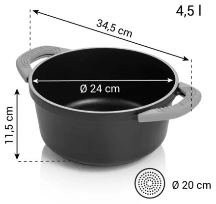 Tescoma SmartCLICK lábas átmérő 24 cm, 4,5 l