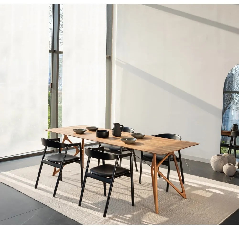 Muna étkezőszék tömör tölgyből, szürke ülőrésszel - Gazzda