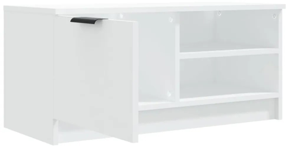fehér szerelt fa TV-szekrény 80 x 35 x 36,5 cm