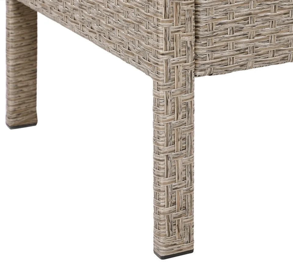 Casaria® Rattan szett - krémszínű