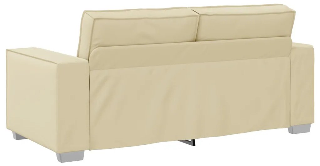 Kétszemélyes Kanapé Krém 140 cm Műbőr