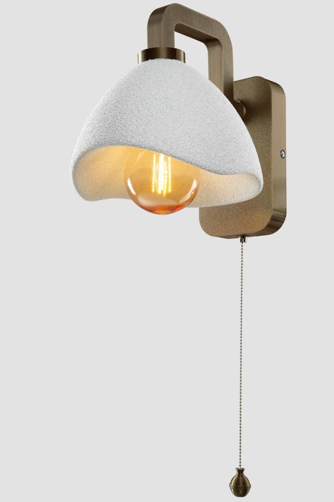 Beton fali lámpa, antikarany, 28 cm