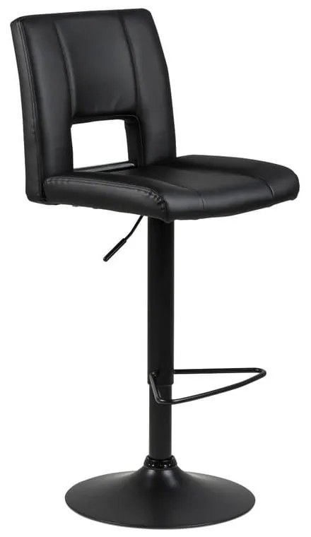 Sylvia fekete bárszék állítható magasággal - Actona