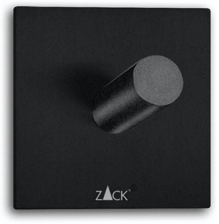 DUPLO törölközőtartó akasztó, szögletes, fekete - ZACK