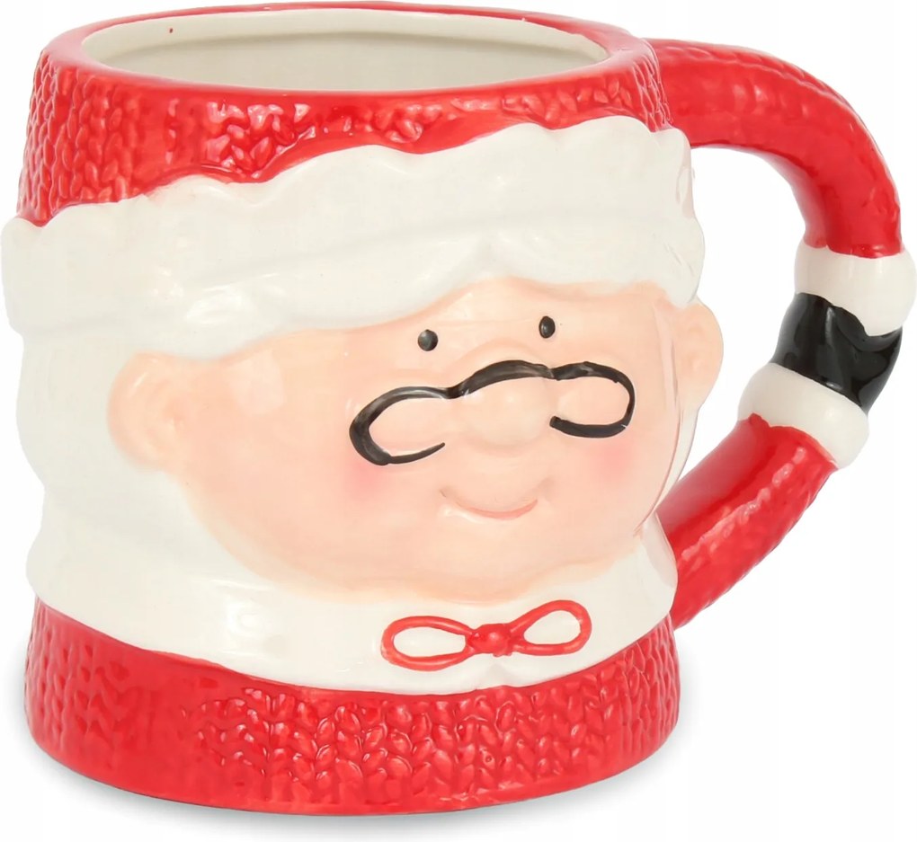 Nagy Karácsonyi Mikulás Bögre Ajándék Kávé Kerámia Jumbo 500 ml