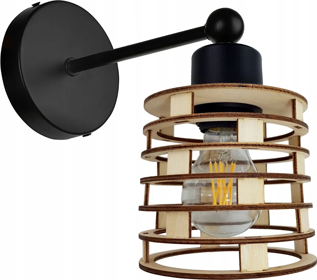 Lámpa Fali Lámpa fix loft Rugós Fa