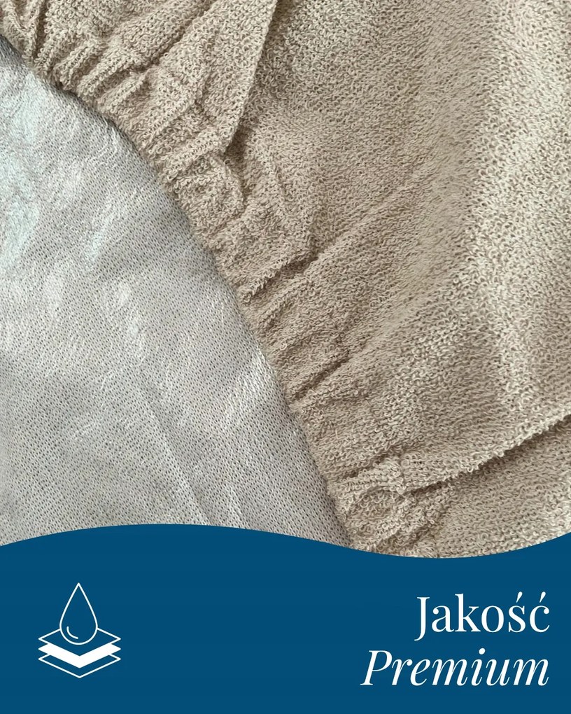 Vízhatlan Légáteresztő lepedő 220x200 gumis lepedő Pamut