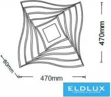 ELDLUX C68-3C Modern LED Mennyezeti Lámpa IP20