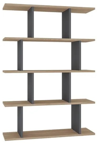 könyvespolc Harmon - Oak, Anthracite