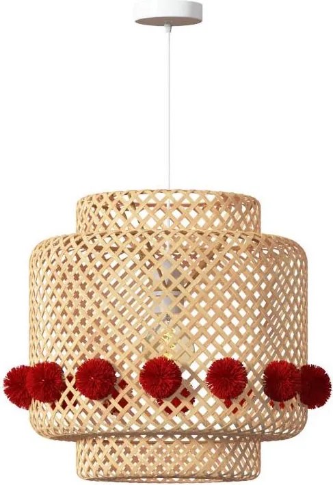 Atmosphera - Kábelen függesztett csillár LIBY 1xE27/25W/230V bambusz