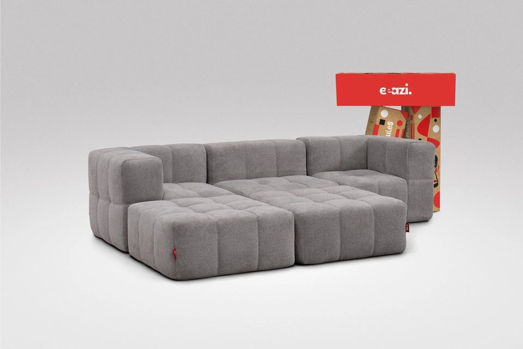 5 Teiliges Modulares Sofa – Grau