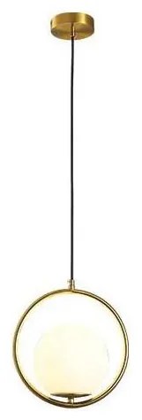 Csillár zsinóron ORBA 1xE27/15W/230V réz