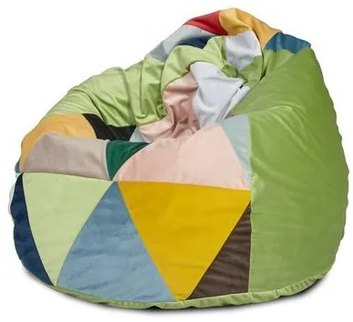 Babzsák Fuzzy mix magic velvet TiaHome - Sárga