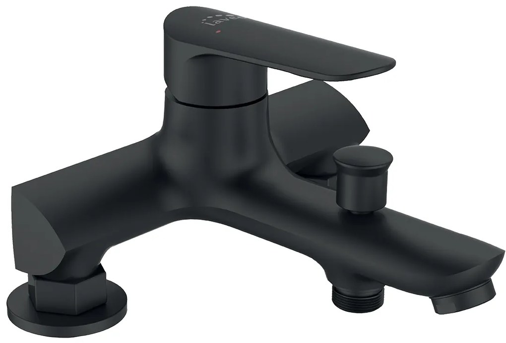 Laveo Appia, kád/zuhany csaptelep h-112, fekete, LAV-BLP_715D