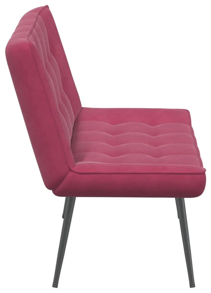 vidaXL bordó bársonypad 110 x 74 x 84 cm