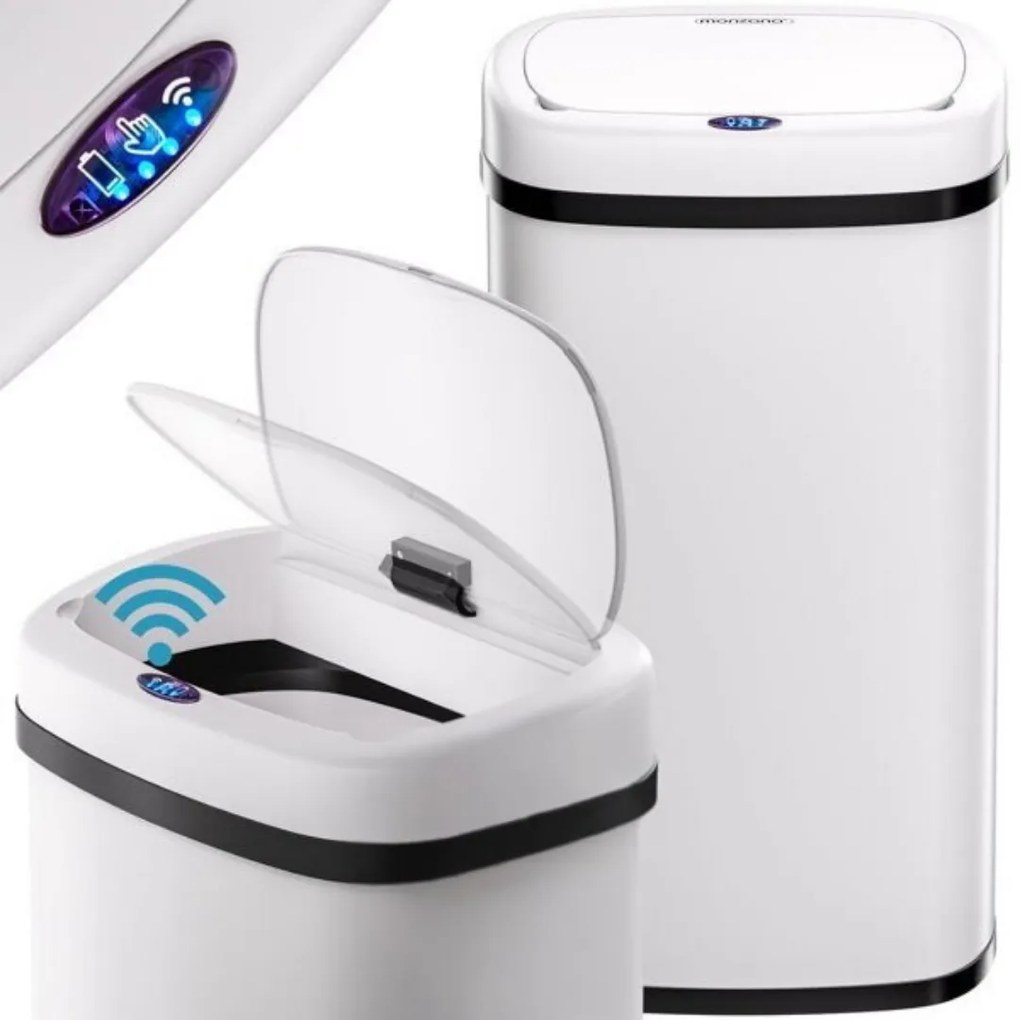 DEUS érzékelős szemetes, 58 liter, fehér Jurhan