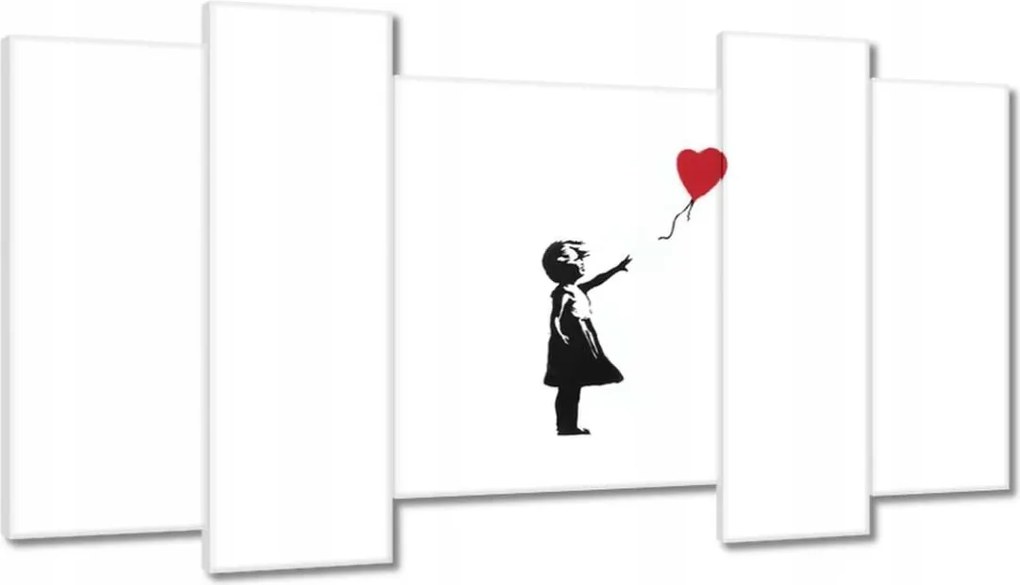 Képek 120x65 Lány Léggömb Banksy