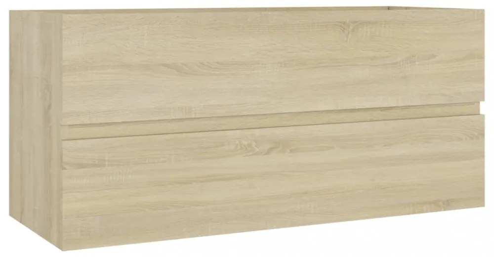 sonoma tölgy színű szerelt fa mosdószekrény 100 x 38,5 x 45 cm