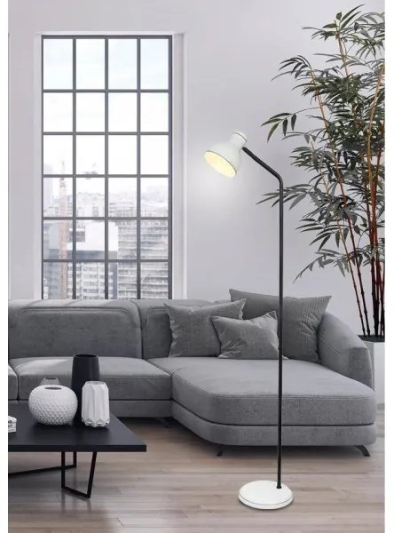 Állólámpa ZUMBA 1xE27/40W/230V fehér/fekete