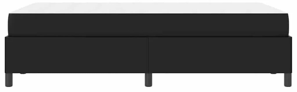 Ágykeret matraccal matracmal Fekete 120 x 190 cm Műbőr