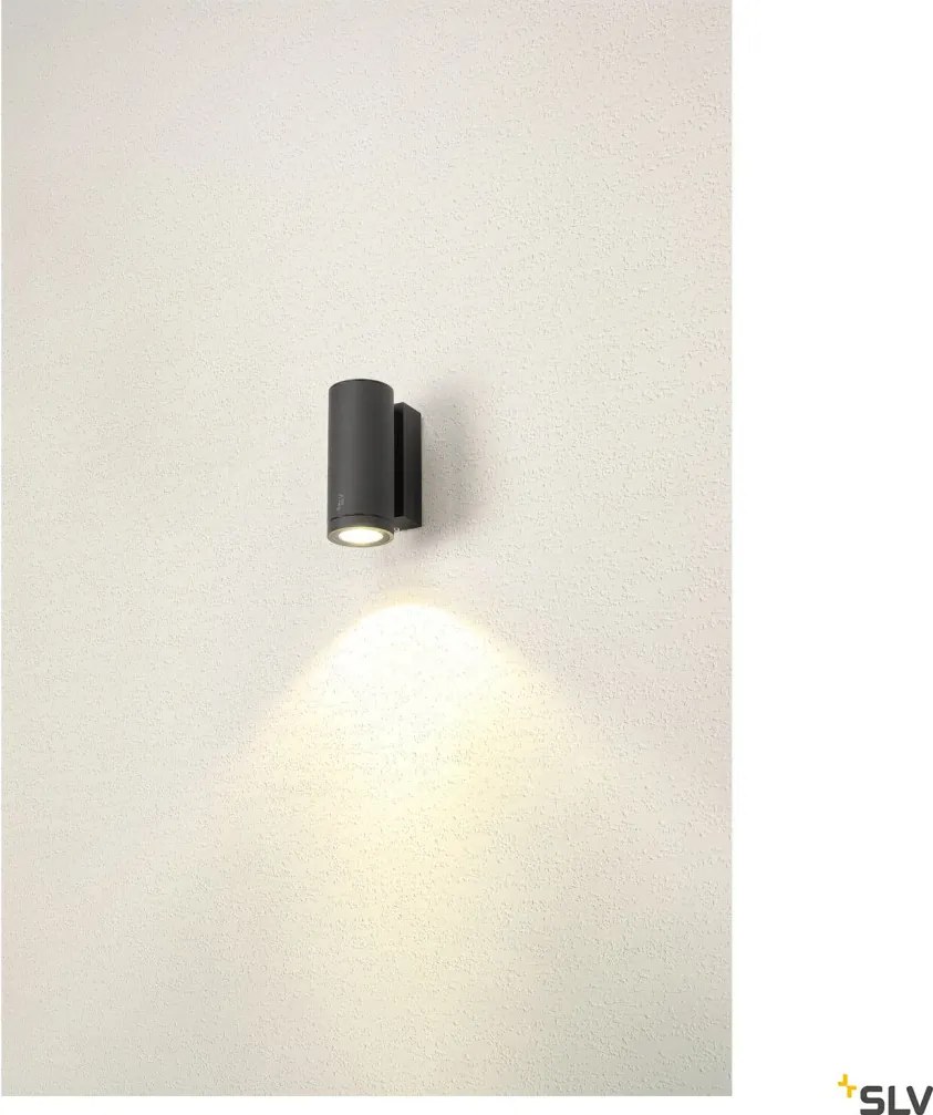 SLV 1003422 ENOLA ROUND Modern Kültéri Fali Lámpa Antracit, Átlátszó LED IP65