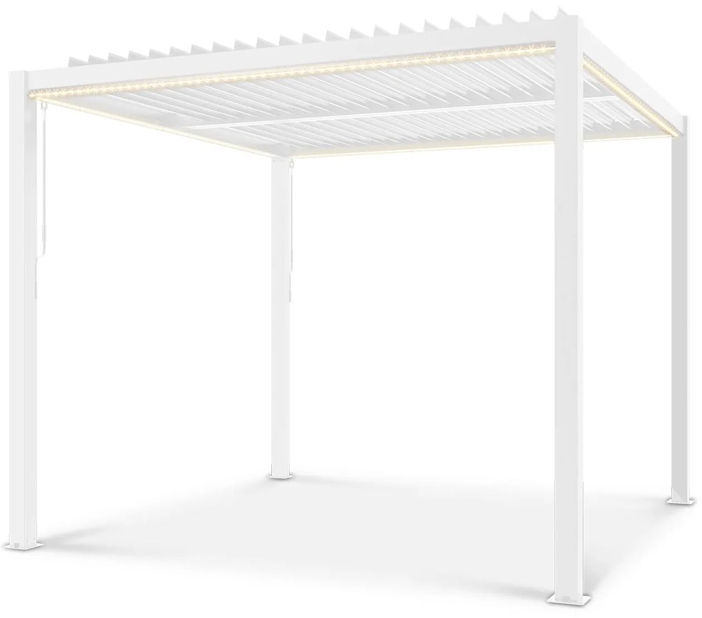 Blumfeldt Pantheon Climax Ambient, 3 x 3 m, 4 sarokoszlop, bioklimatikus tető