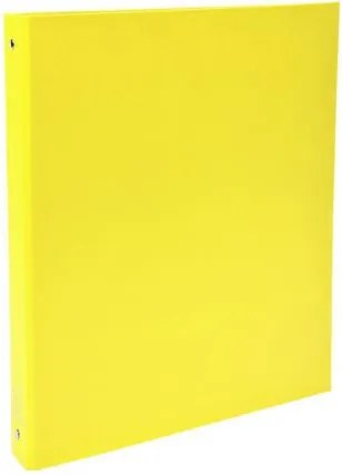 Gyűrűs könyv, 4 gyűrű, 40 mm, A4, karton, EXACOMPTA, sárga (EX51379E)