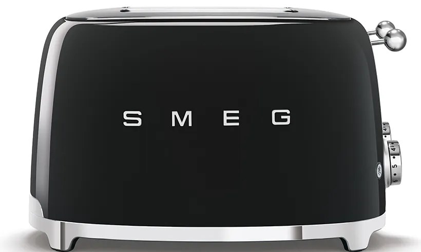 50-es évekbeli, Retro stílusú kenyérpirító, P4 fekete 2000W - SMEG