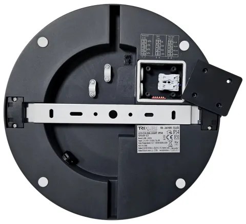 LED Fürdőszobai mennyezeti lámpa érzékelővel ELLÉ LED/24W/230V átm. 26 cm IP54 antracit