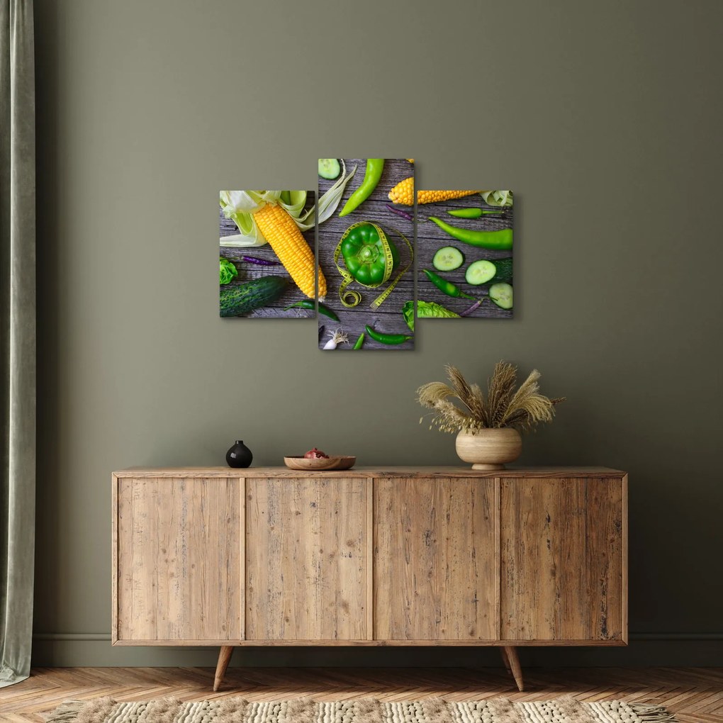 Zöldség képe (90x60 cm)