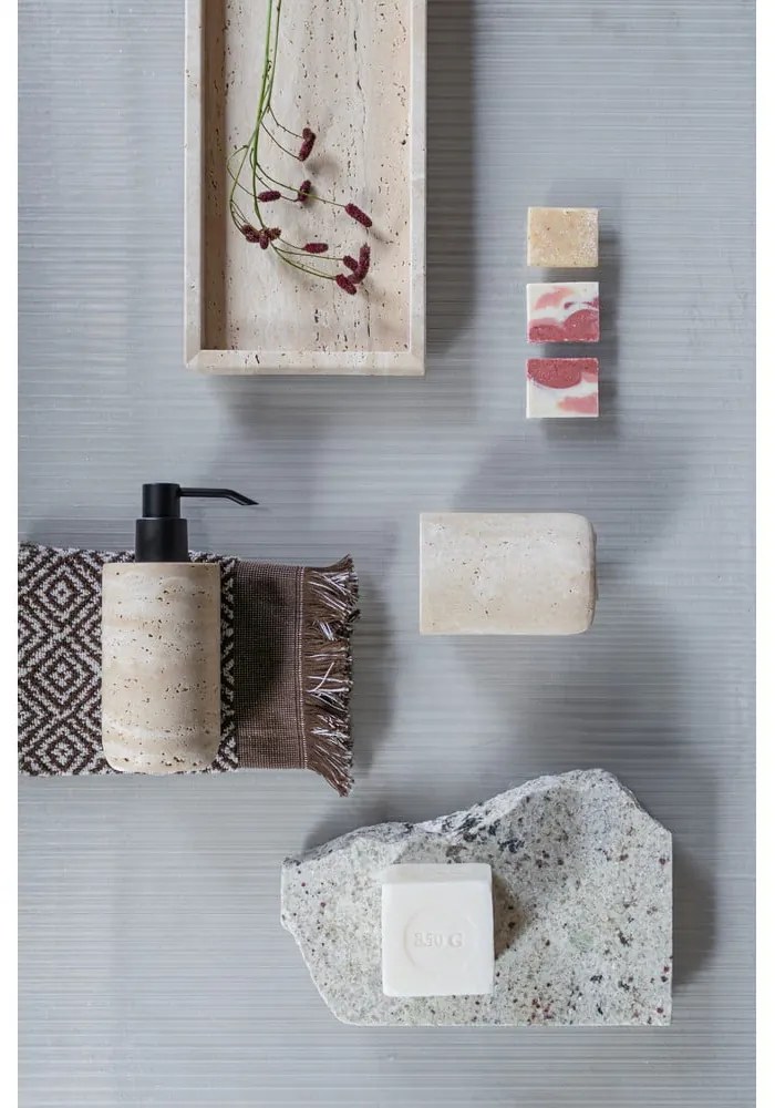 Bézs kő szappanadagoló 250 ml Travertine – Mette Ditmer Denmark