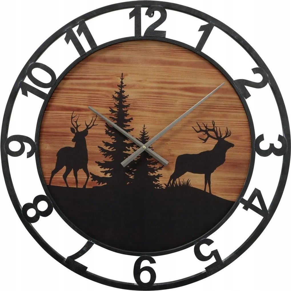 Kerek Fém Falióra Téli Ludwig Motívummal Átm. 70 CM