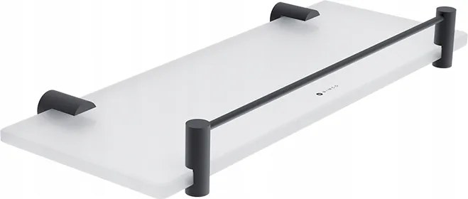 Nimco Bormo fekete fürdőszobai polc matt üveg 30 cm Brc 11091BX-30-90