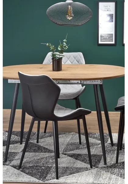 BALNOR étkezőasztal tölgy/fekete