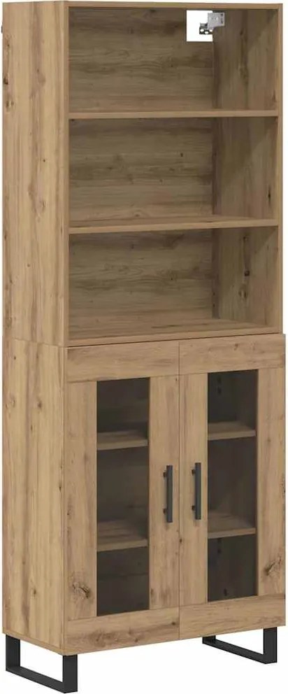 vidaXL Magasfiú Artisan tölgy 69,5 x 34 x 180 cm Faanyag